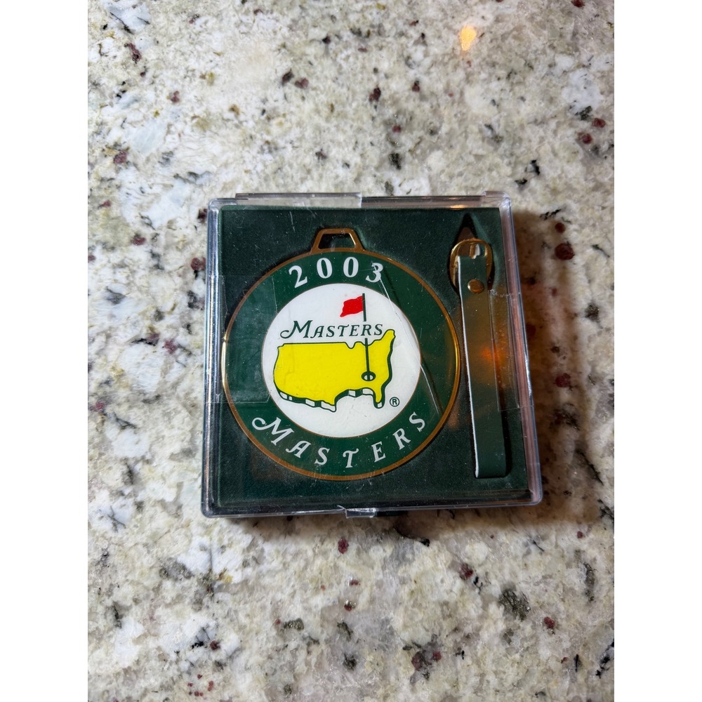 Vintage 2003 Masters Tournament Golf Bag Tag Augusta National Memorabilia M03BT